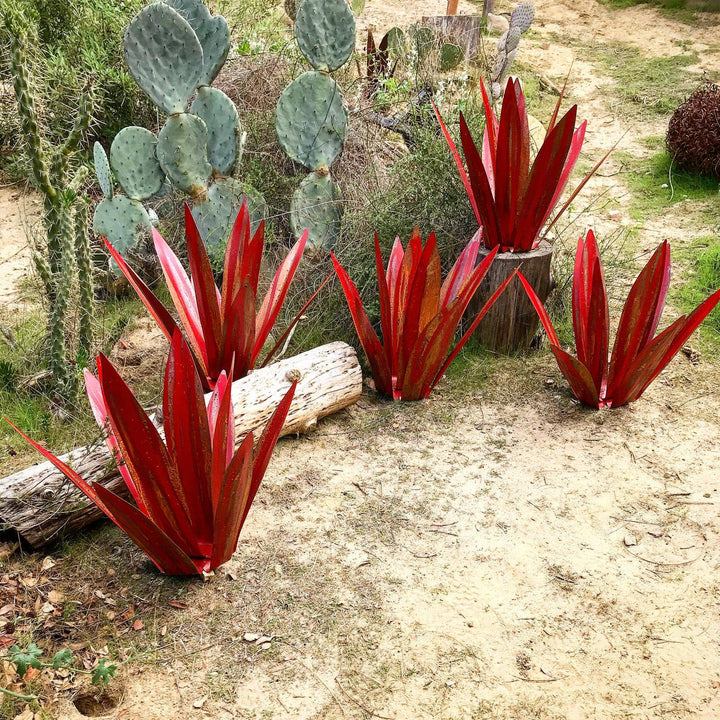 Durable handcrafted metal sculpture, rust-proof for indoor & outdoor use. Unique garden & home decor.