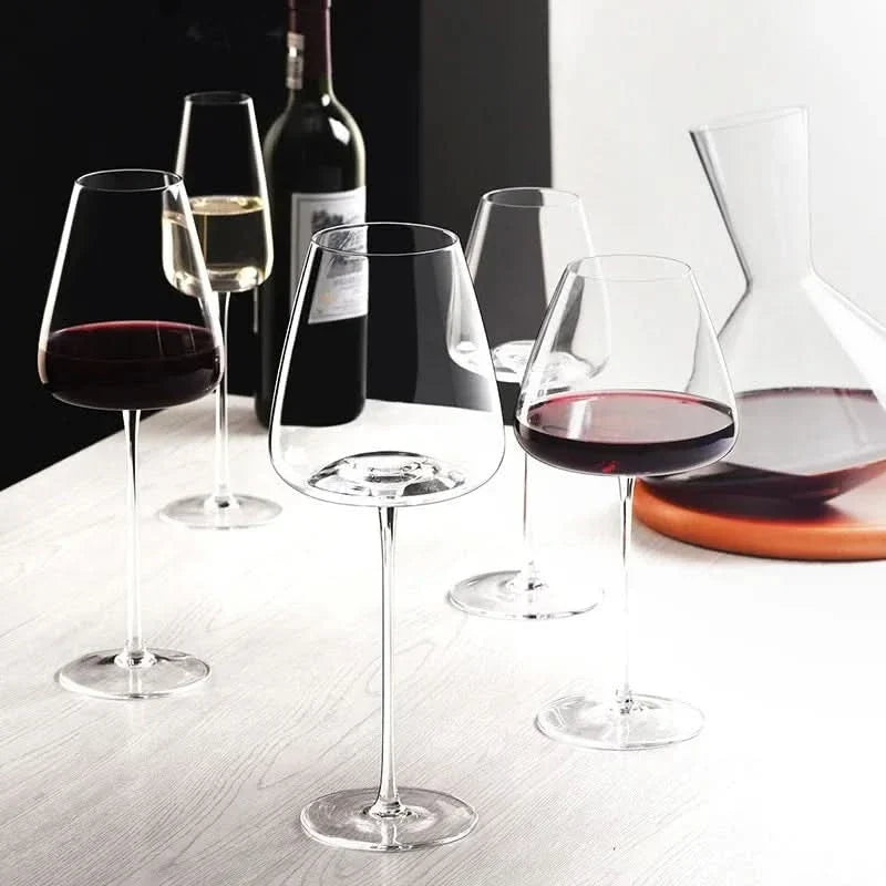 Luxury handmade crystal wine & champagne glassware set, premium quality for sophisticated tastes.