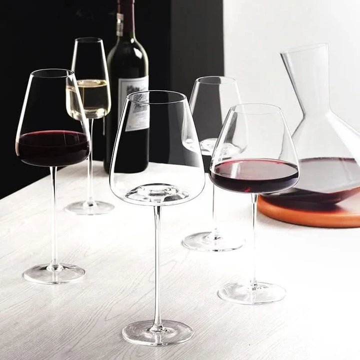 Luxury handmade crystal wine & champagne glassware set, premium quality for sophisticated tastes.