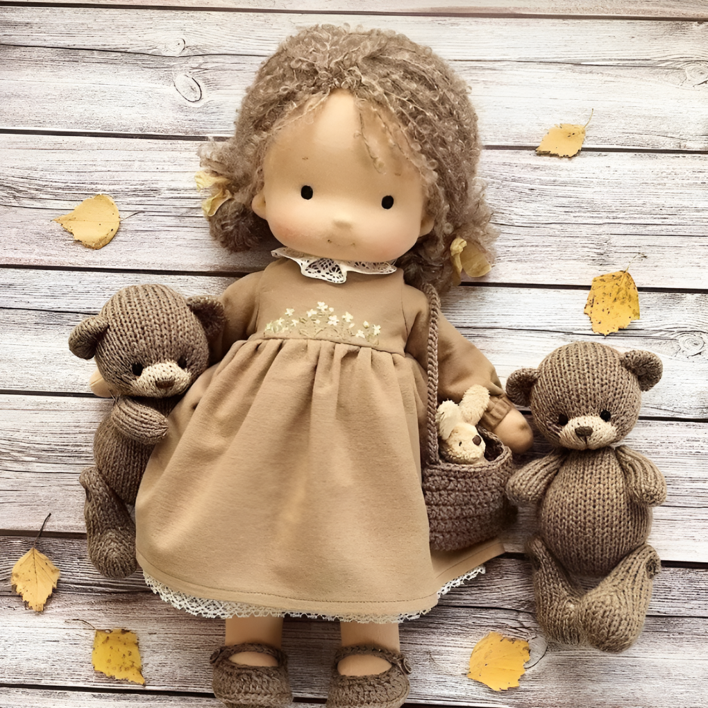This handmade doll embodies the Waldorf philosophy of simple, natural toys.