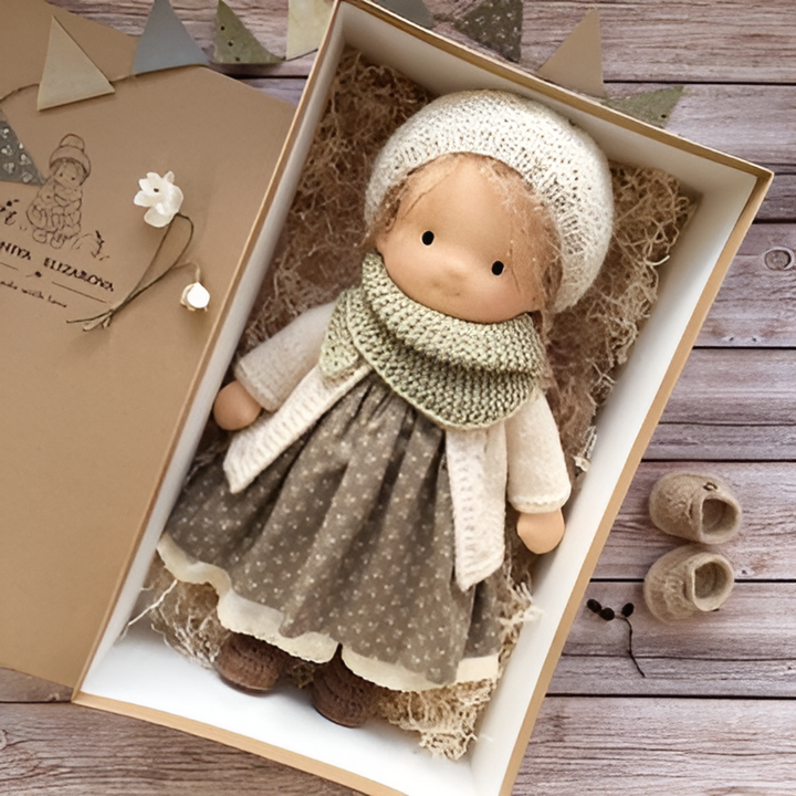 Heirloom Waldorf doll, a timeless treasure for imaginative childhood moments.