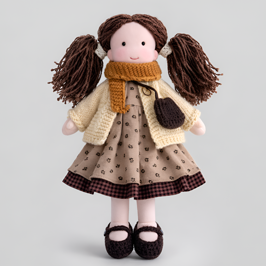 Imaginative play adventures begin with this charming handmade Waldorf doll.