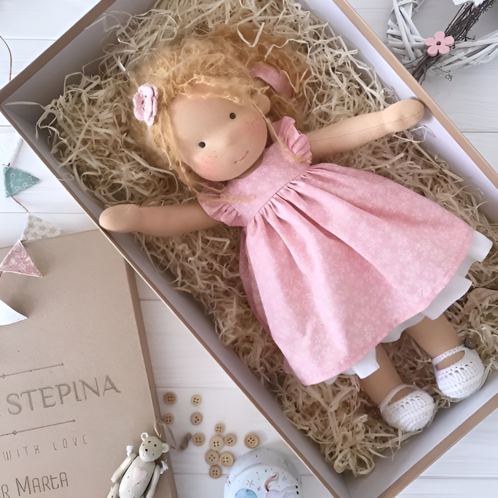 Montessori principles guide the creation of this natural Waldorf toy.