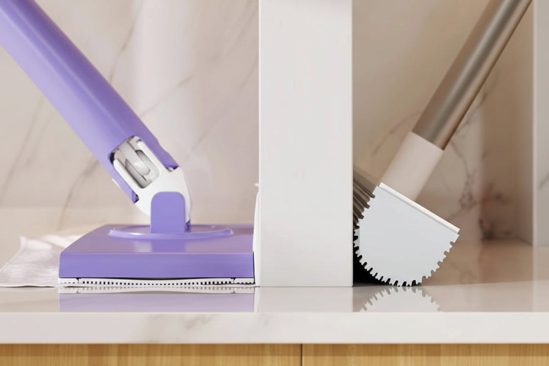 Versatile hands-free mini mop for wet wipe home cleaning. Ideal floor cleaner.