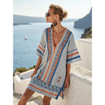 Sky Blue with Terracotta Details