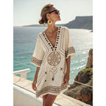 Ivory with Mocha Embroidery