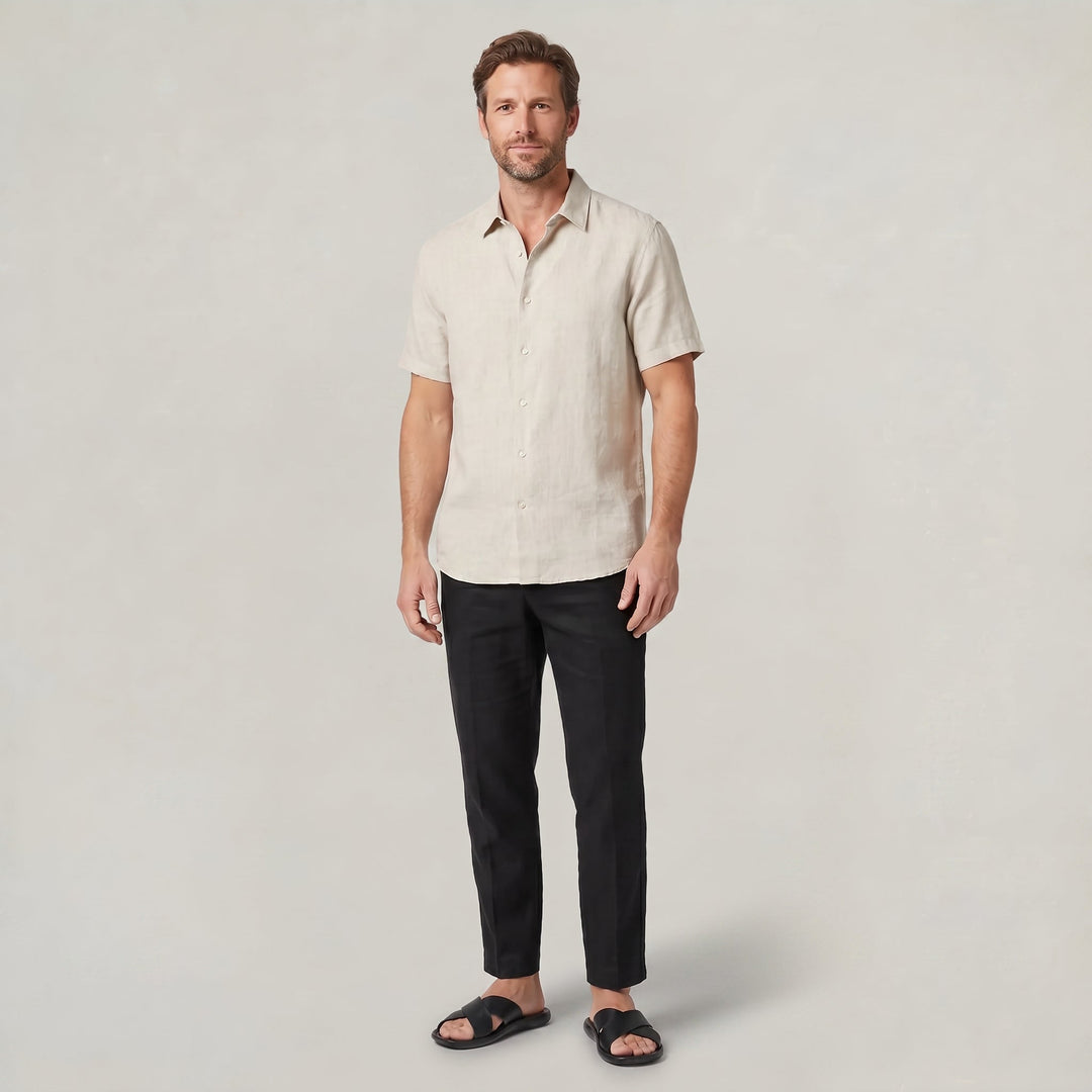Brown men's cushioned slides with stylish cross straps. Slip-on sandals for everyday comfort footwear.