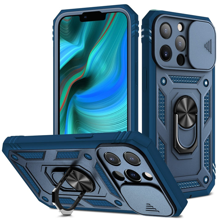 Heavy duty armor iPhone case with military grade protection and MagSafe compatibility