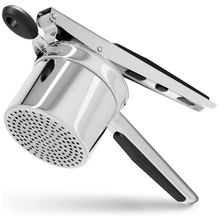 Heavy duty stainless steel potato masher for perfectly creamy mashed potatoes