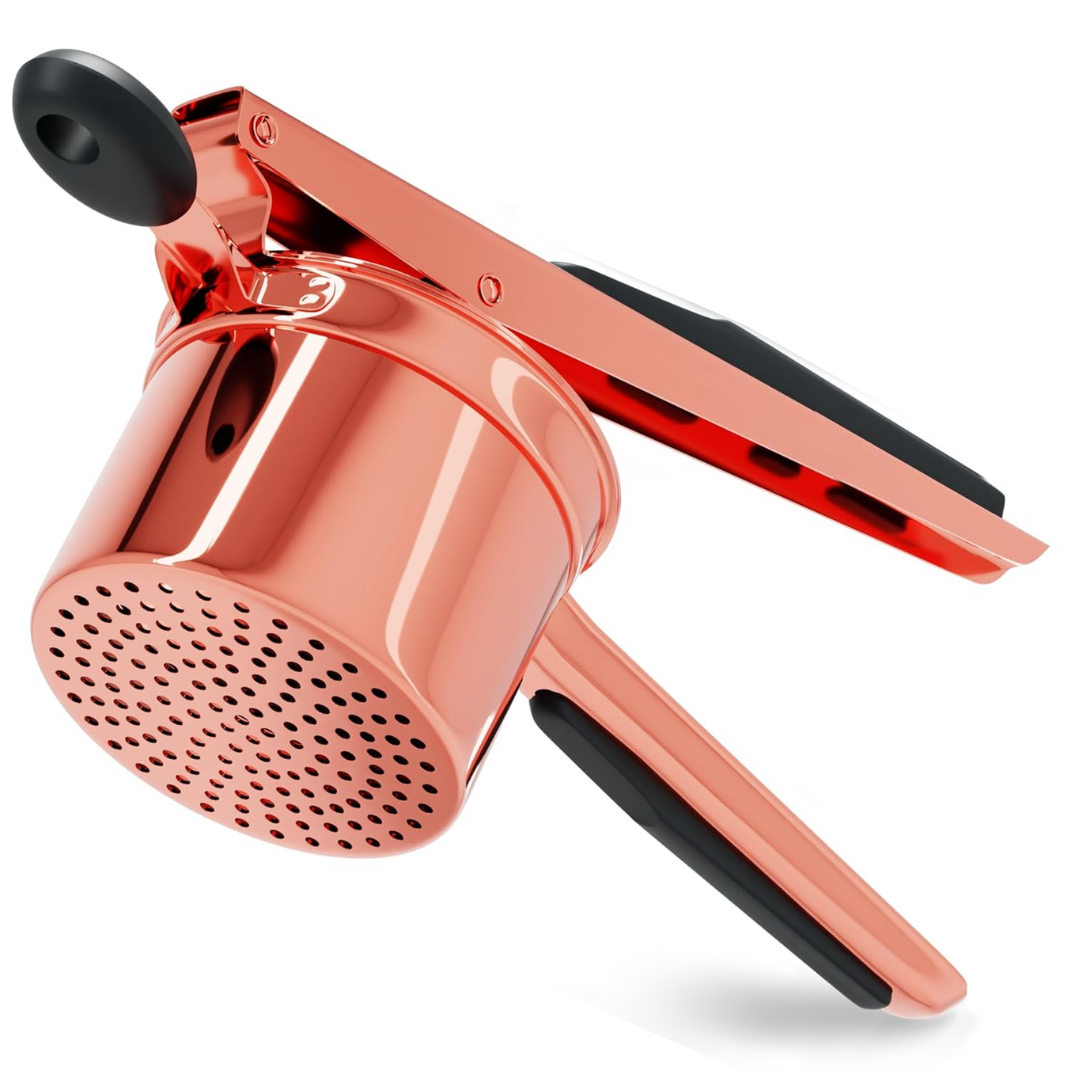 Durable stainless steel potato ricer for smooth mashed potatoes