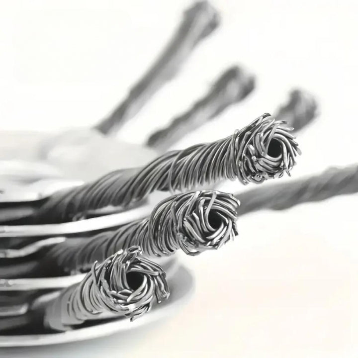 Durable steel wire string trimmer attachment for efficient garden tools