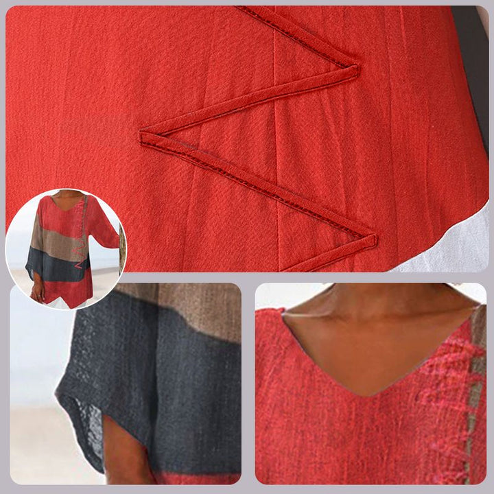 Crystal™ | Artistic V-Neck Long Shirt