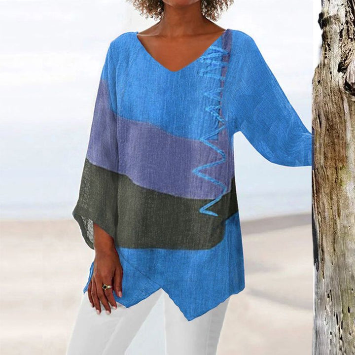 Crystal™ | Artistic V-Neck Long Shirt