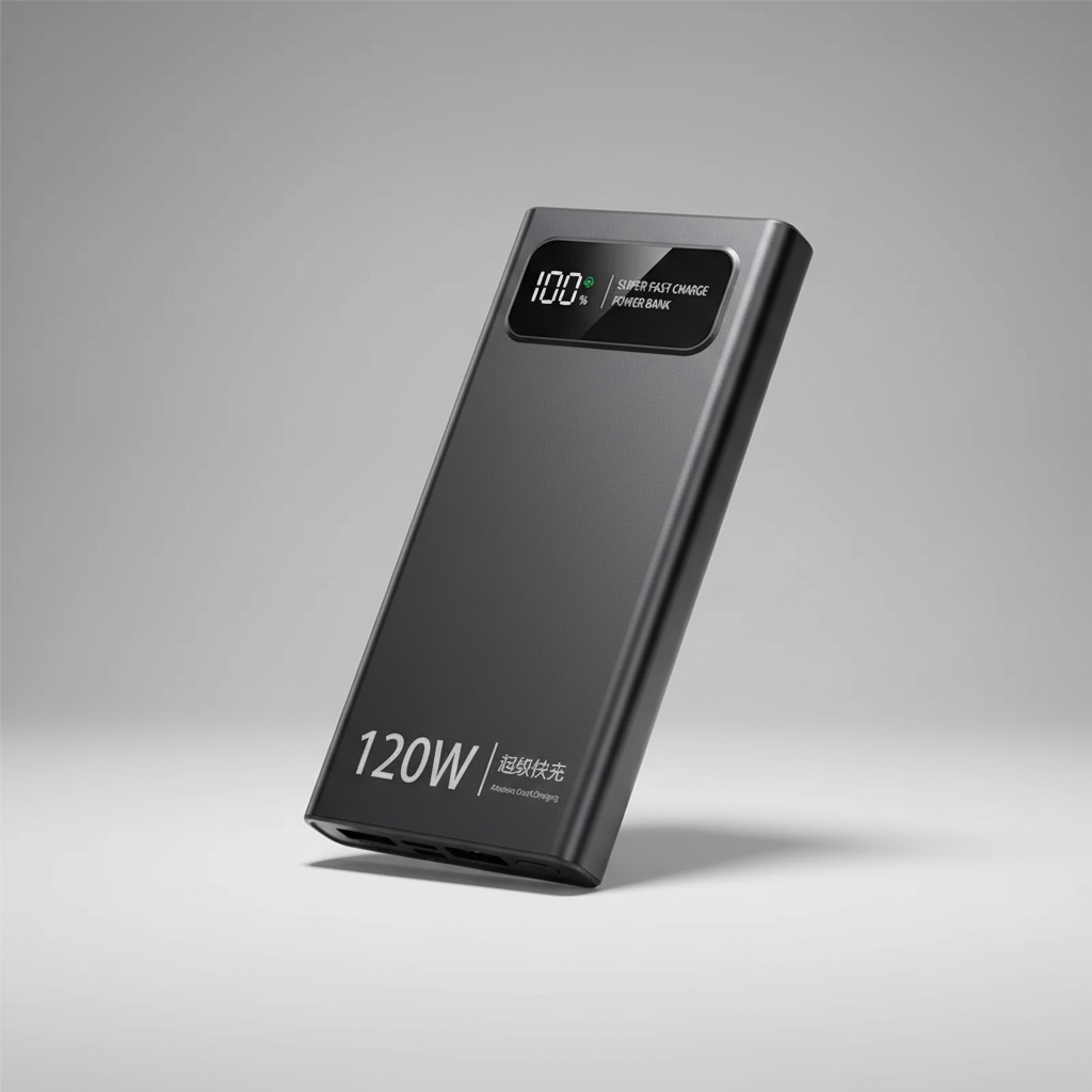 Essential tech accessory: Universal portable power bank with super-fast charging for travel.