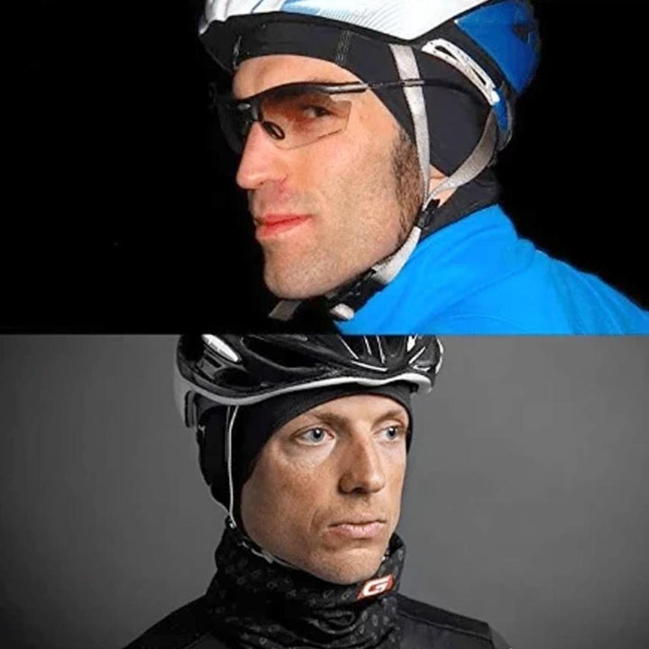 Cooling helmet liner cap, a unisex sweat-wicking headwear essential for motorcycle, cycling, ski.