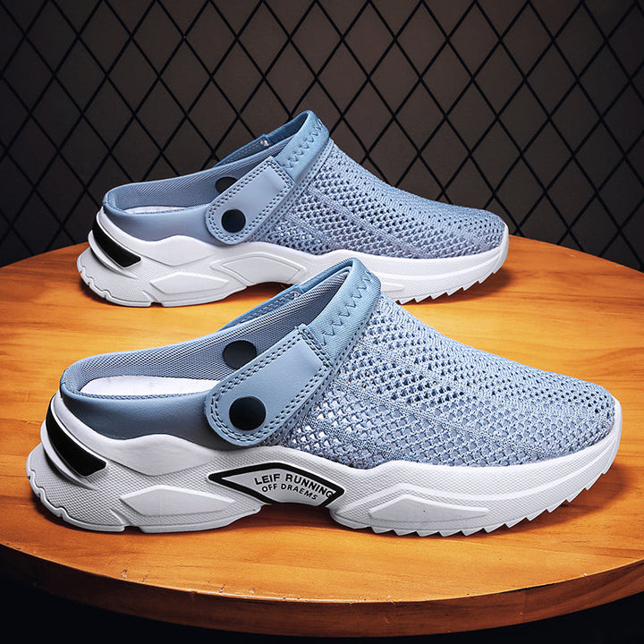 Men's orthopedic slip-on clogs with arch support, perfect for walking & all-day comfort. Ergonomic design.