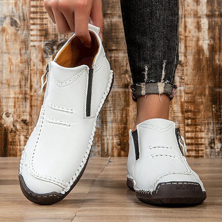 Stylish men's orthopedic ankle boots with side zip. Ideal for casual, work & walking, offering superior comfort.