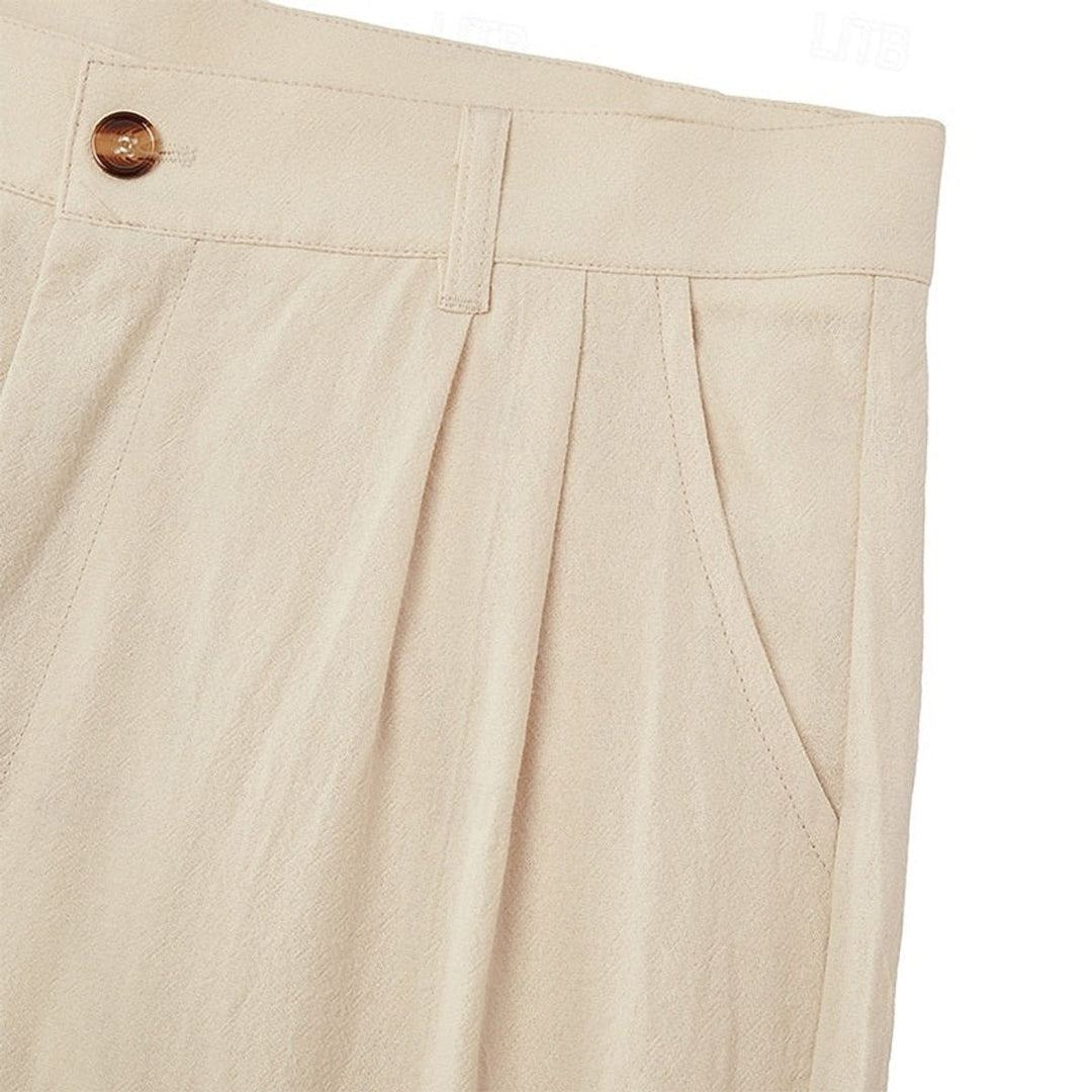 Stylish men's lightweight summer trousers, loose fit, great for modern casual fashion.