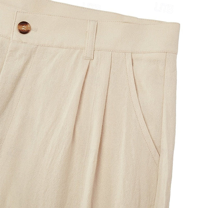 Stylish men's lightweight summer trousers, loose fit, great for modern casual fashion.