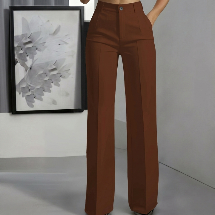 Chic minimalist women's pants (CJ26) for versatile casual and professional outfits.