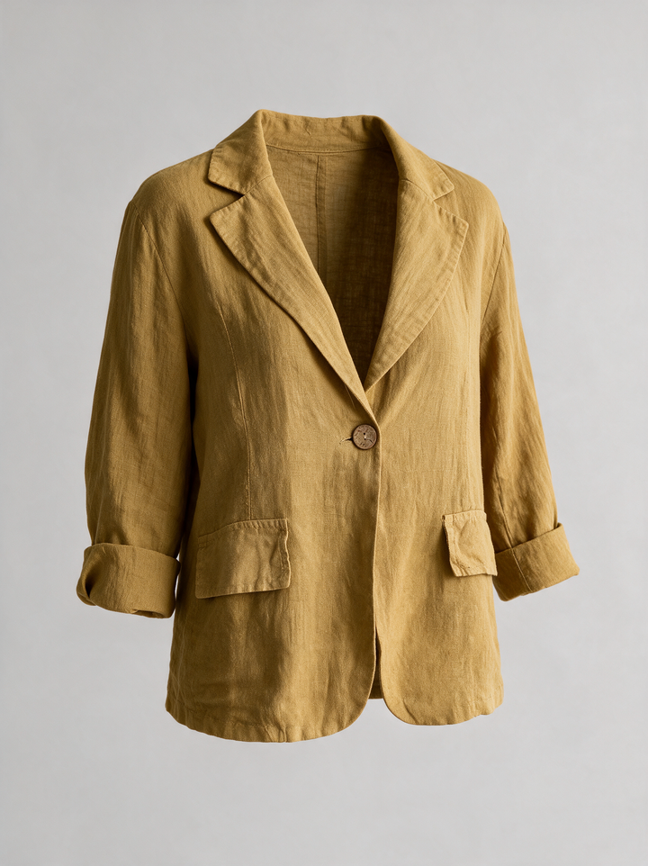 Elegant women's lightweight blazer, perfect for chic business casual or versatile outerwear.