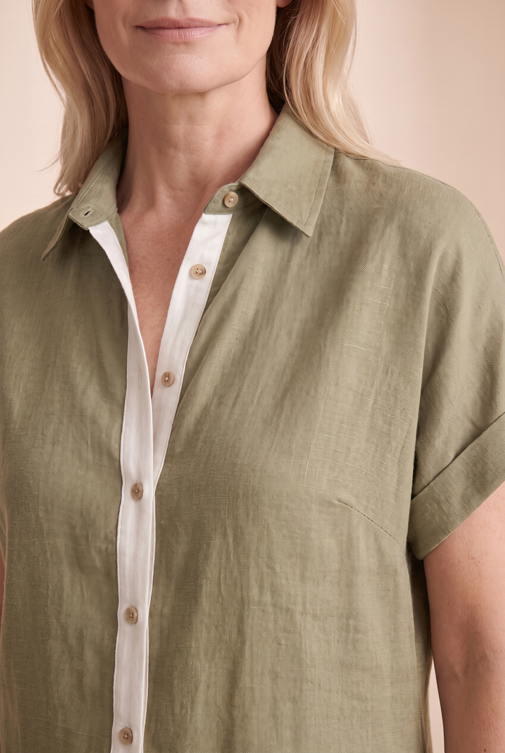 Light & airy women's summer maxi dress with button front & short sleeves. Casual and chic fashion.