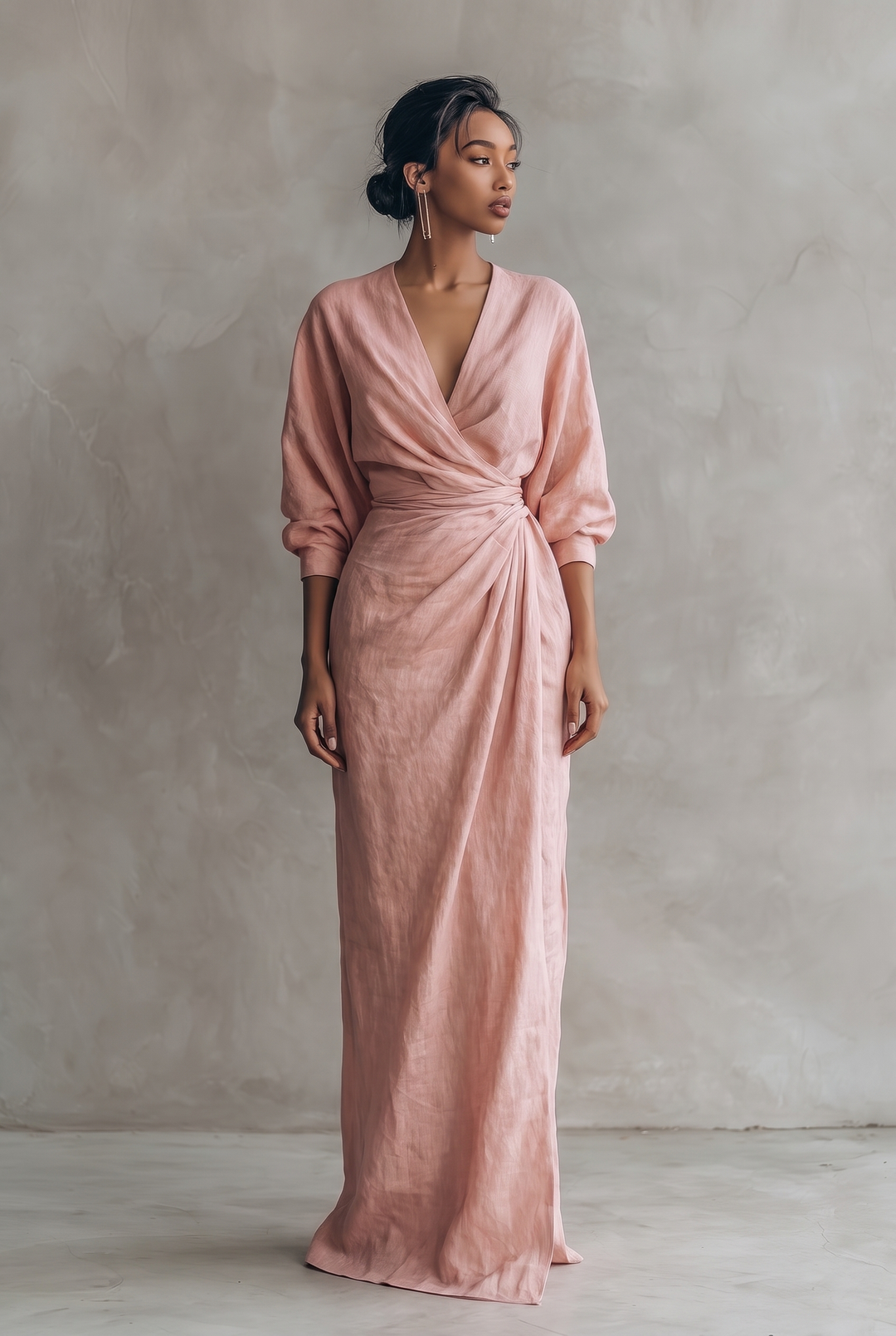 Women's V-Neck Maxi Dress for effortless style & comfort. Perfect summer, beach, or casual everyday wear.