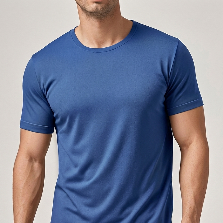 Everyday men's short sleeve tee, solid color, crew neck, ideal for spring & summer.