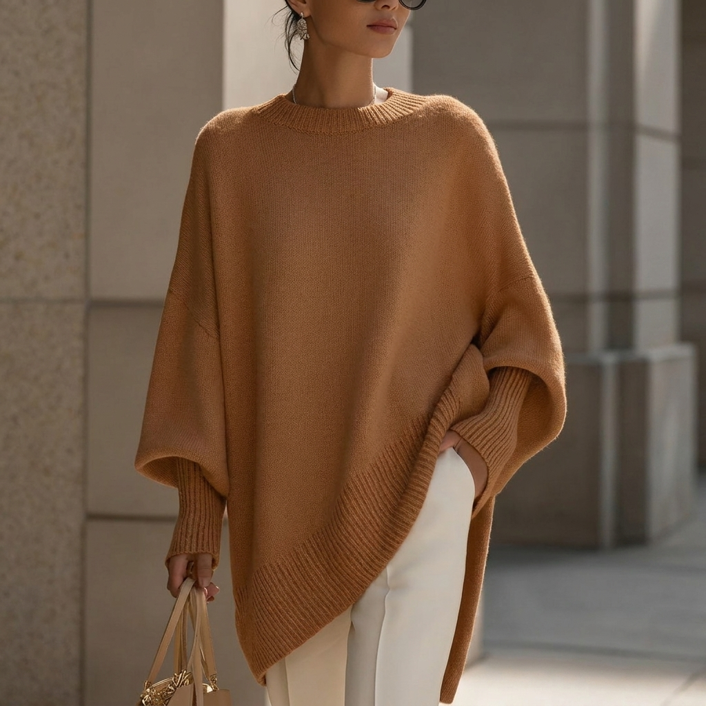 Stylish women's cozy pullover for effortless everyday style. Versatile for layering in fall.