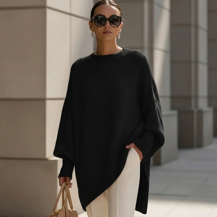 Simple yet chic women's cozy pullover sweater. A staple for effortless everyday & winter fashion.