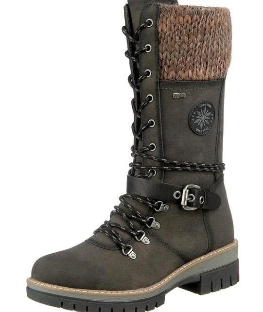 Amelia high orthopedic ladies boots: warm, waterproof, non-slip sole, comfortable & stylish winter footwear.