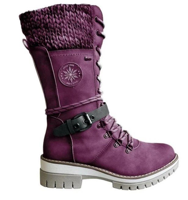 Women's high orthopedic winter boots with superior anti-slip sole for safety, comfort & cold weather protection.