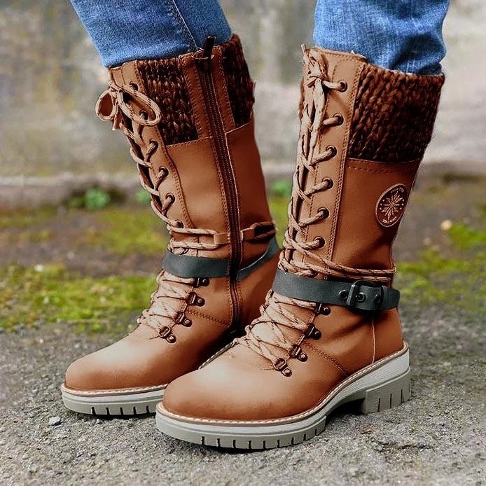 Stylish Amelia high ladies orthopedic boots. Waterproof, non-slip winter footwear for ultimate comfort & support.