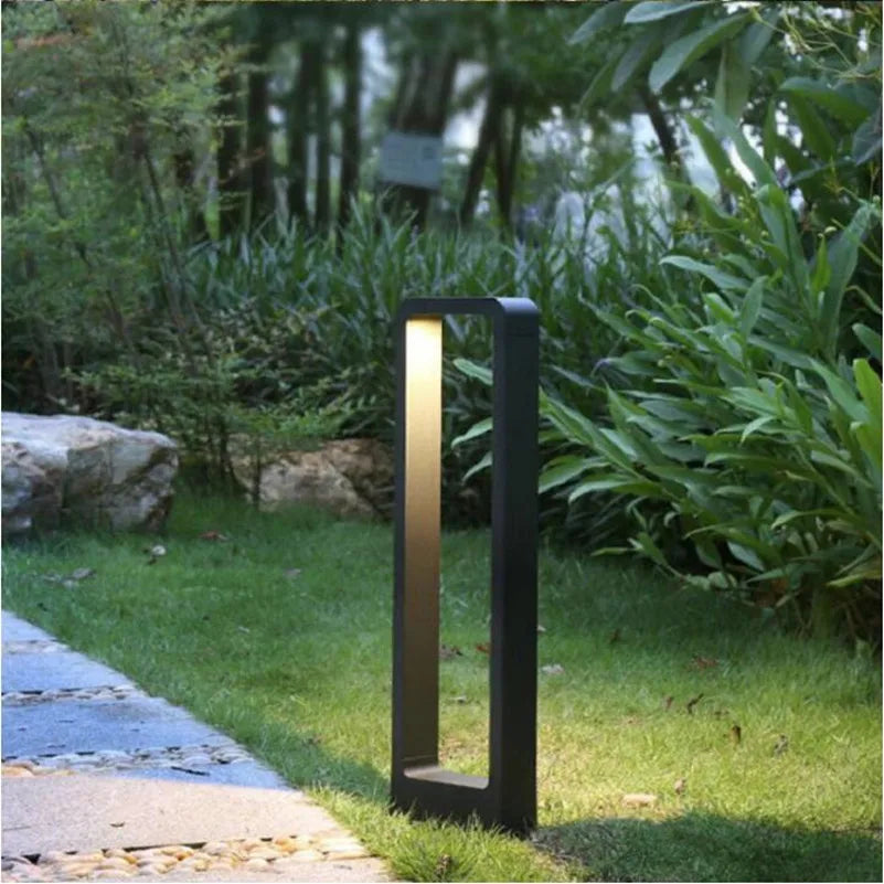 Waterproof LED garden lamp, durable exterior lighting for pathways. Modern landscape light for yard & outdoor.