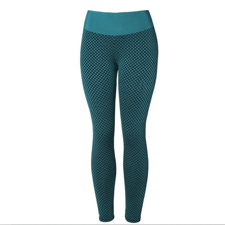 Stylish high-waisted scrunch butt yoga leggings, perfect for gym, fitness & activewear.