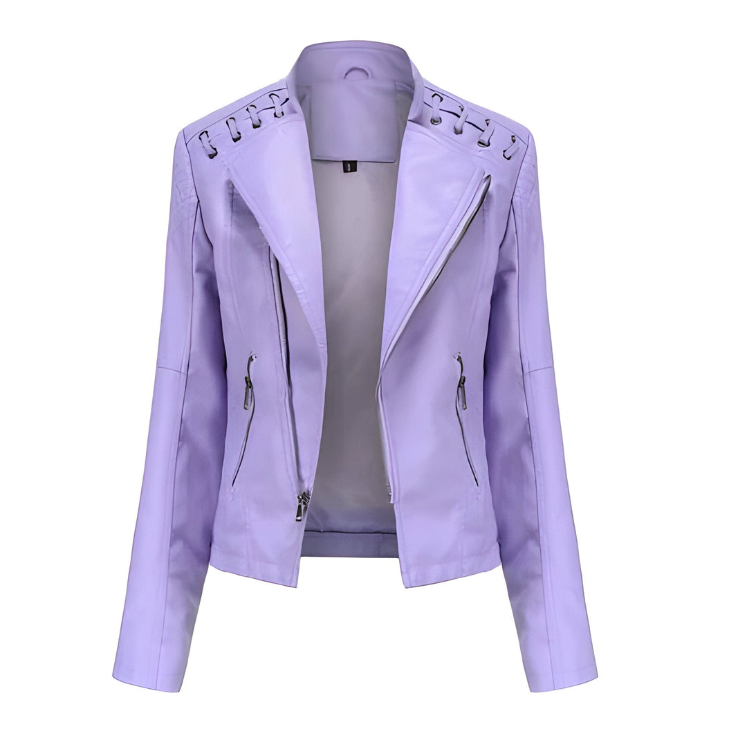 Versatile elegant vintage women's jacket, long sleeve, solid, great for office wear & casual chic fashion.