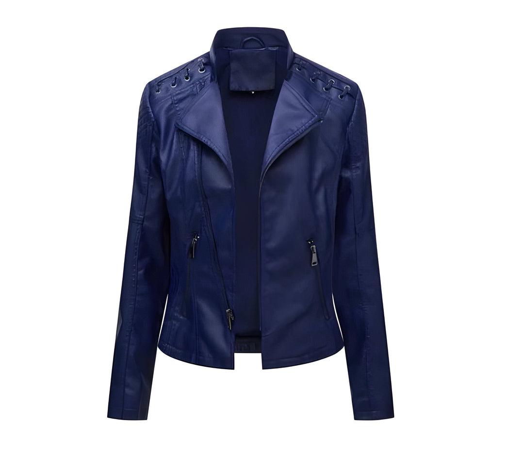 Elegant vintage women's jacket, long sleeve, perfect for office & casual wear. Stylish outerwear.