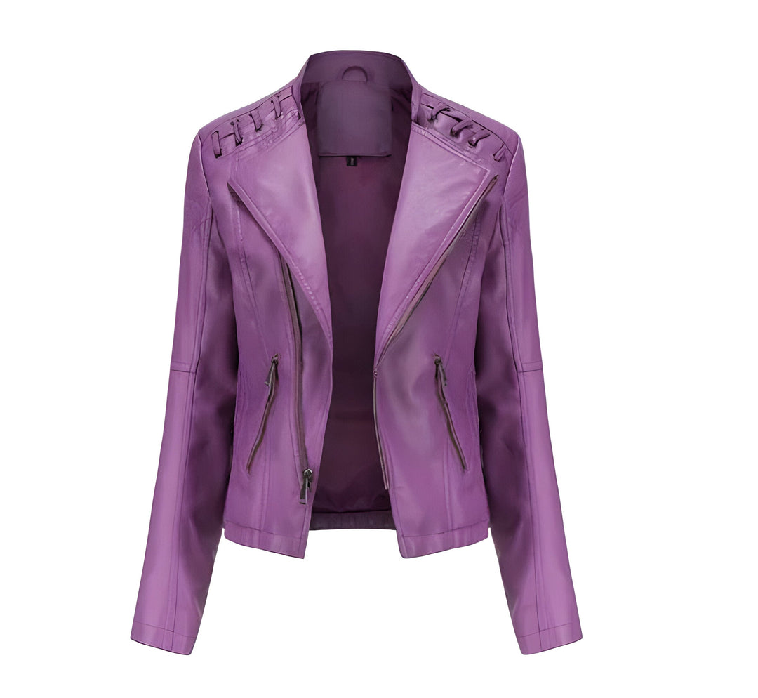 Stylish vintage women's coat, elegant long sleeve jacket for office, casual, fall & winter fashion.