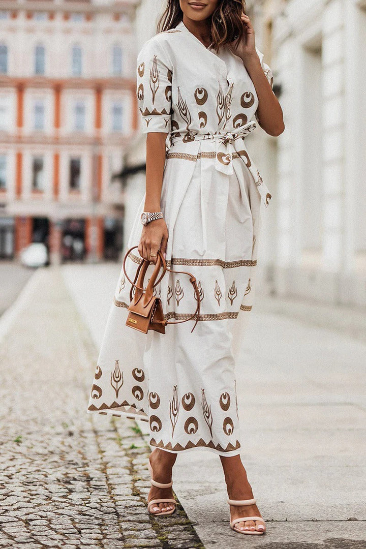 Women's Embroidered Midi Dress