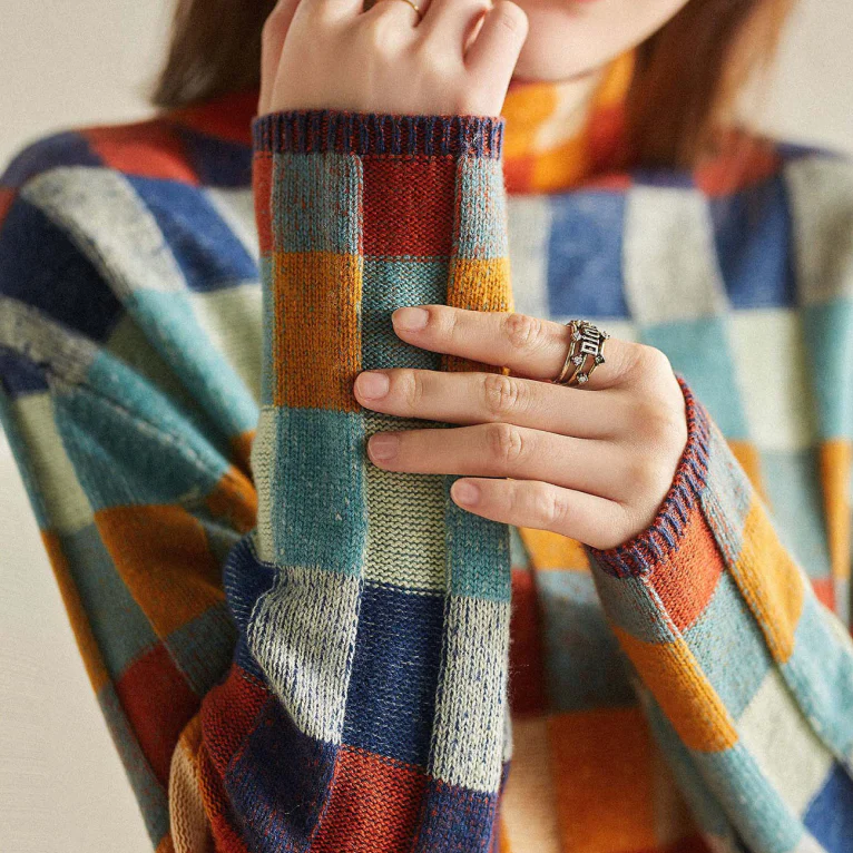 Comfortable women's elegant knit sweater, a versatile pullover for chilly fall & winter fashion.