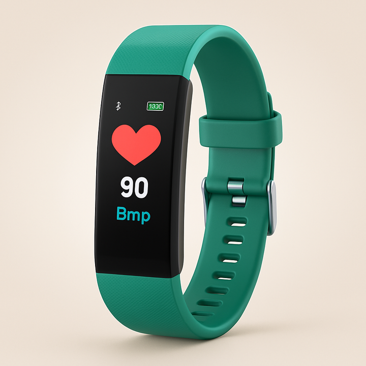 Smartwatch for seniors: Large display, easy controls, fitness, and health monitoring features.
