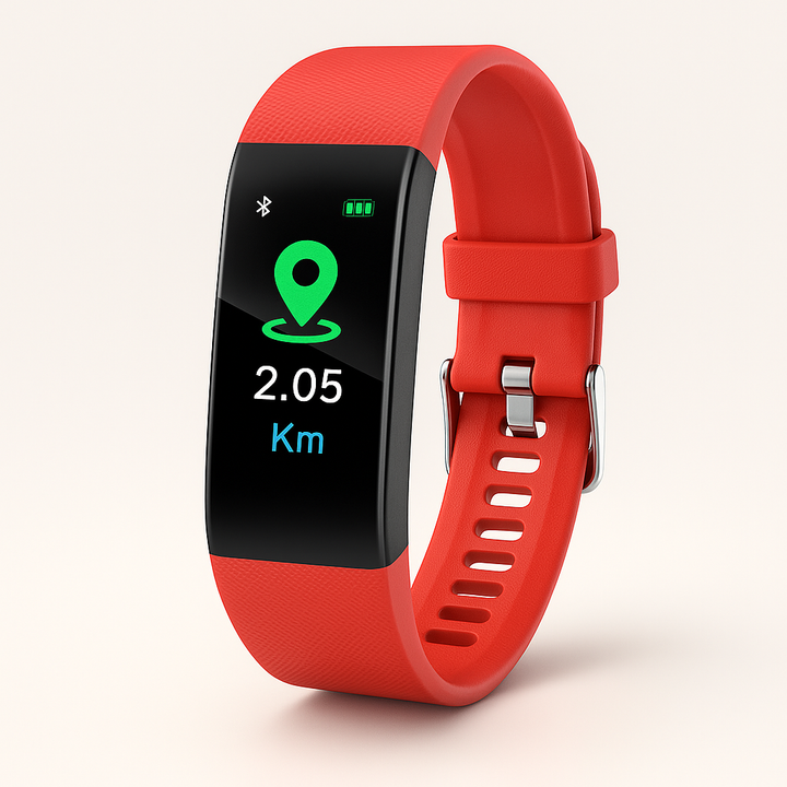 Advanced senior smartwatch: Comprehensive health tracker, blood pressure, heart rate, & activity monitor.