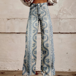 Blue Patterned