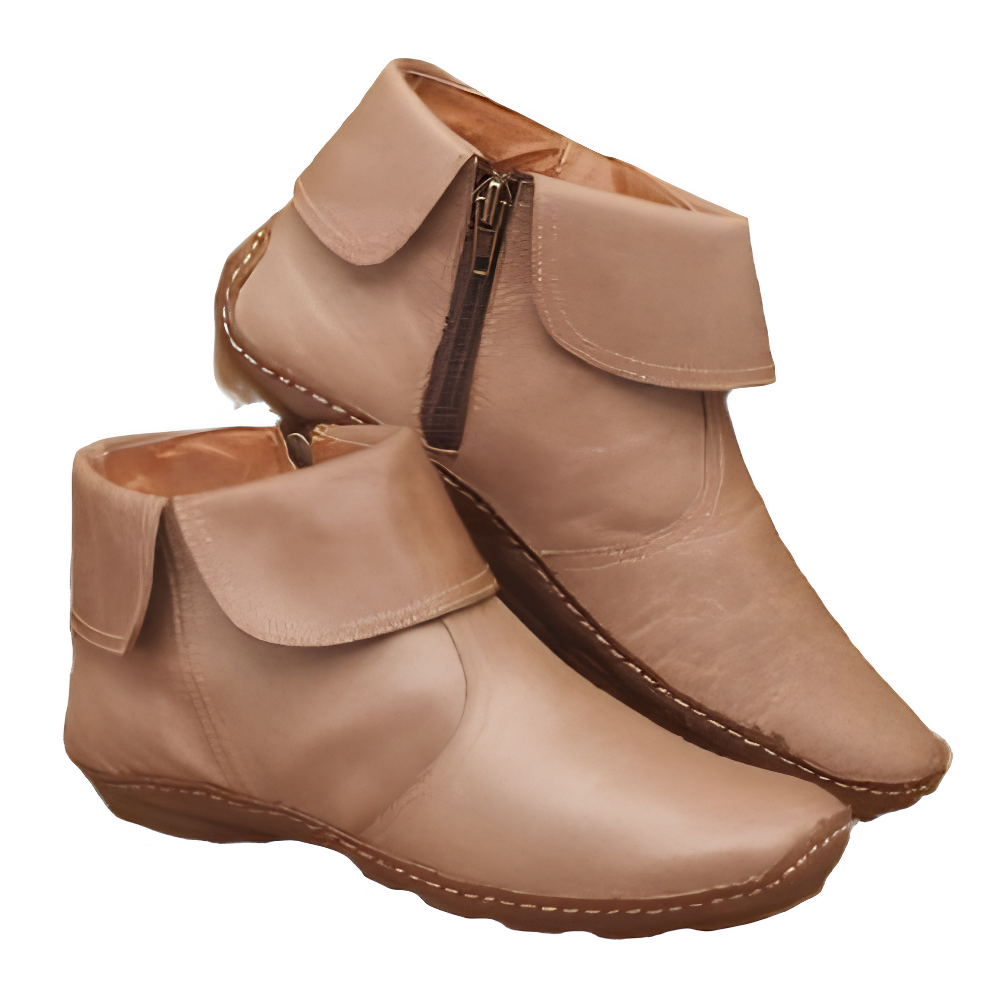 Stylish women's side-zip ankle boots. Elegant design meets orthopedic comfort, perfect for daily wear.