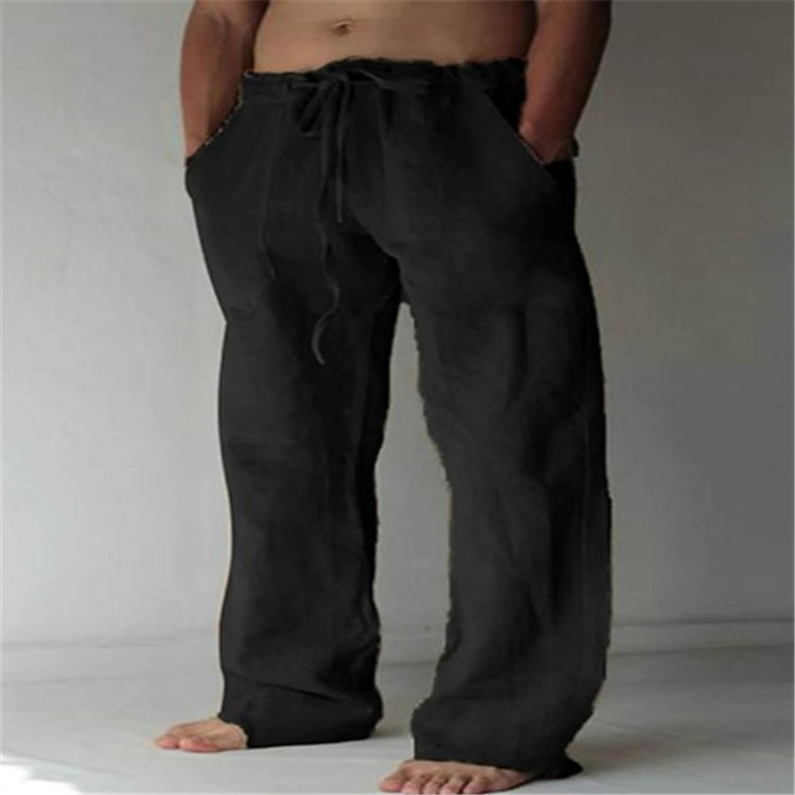 Men's wide leg pants, relaxed fit, ideal for spring/summer casual fashion & ultimate comfort.