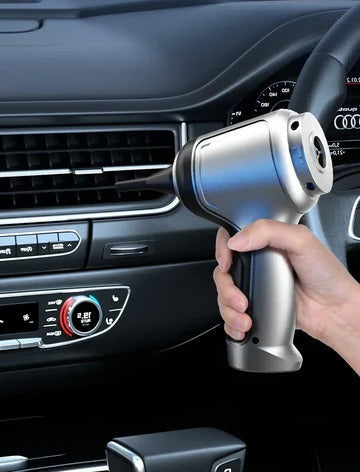 Compact cordless handheld vacuum for easy car detailing & quick home clean-ups. Lightweight & portable dust remover.