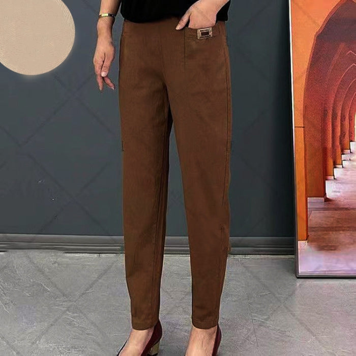 Women's comfortable straight leg casual pants with a relaxed fit, versatile for any day.