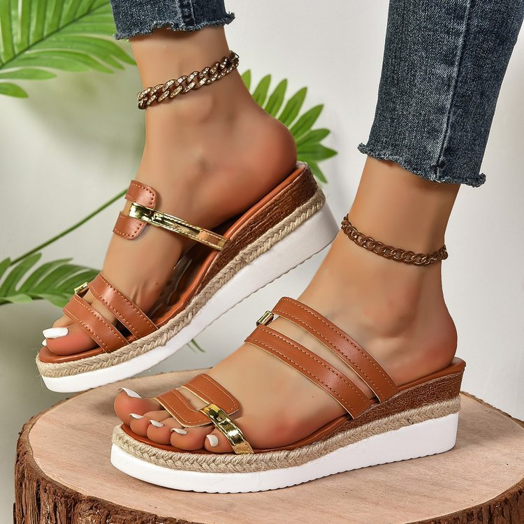 Women's Glitter Platform Sandals
