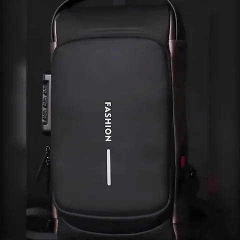 Travel anti-theft chest bag, unisex. Discreet security fanny pack with RFID blocking.