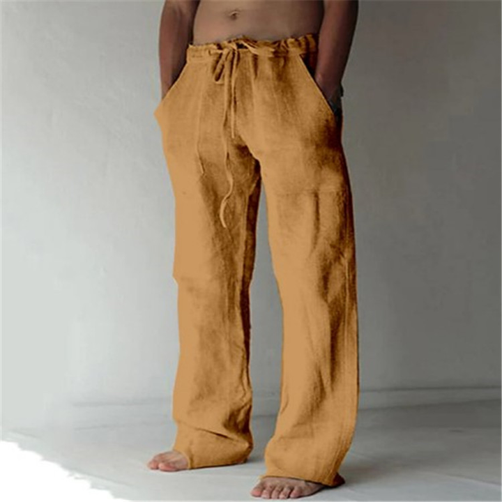 Modern men's wide leg casual pants with a relaxed fit for ultimate comfort.